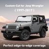 EcoNour Windshield Sunshade for Jeep Wrangler Rubicon Sahara 1997-2016 2017 | TJ JK JKU2 4DOOR Sun Visor for Front Windshield & Window Sun Shade Cover, UV Heat Blocker, Car Accessories