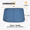 EcoNour Windshield Sunshade for Tesla Model Y | 300T Polyester Shield for Tesla Model Y Sunshade | Tesla Model Y Sun Visor Window Shade | Car Interior Tesla Accessories for Summer