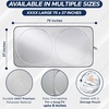 Econour Foldable Van Windshield Sun Shade, Reflective Window Cover