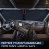 Econour RV Windshield Sun Shade, Foldable Cover for RVs & Motorhomes