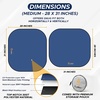 Econour Windshield Sun Shade 2-Piece|300 Thickened Automotive Sunshade for Incredible UV & Sun Protection|Foldable Car Sun Shade|Proctect Car Interior Accessories|Fits for SUV Sedan(28 * 31 inches)