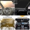 Econour Windshield Sun Shade Compatible for Rivian R1S R1T 2022-2025 2026 | Sun Visor for Front Windshield & Window Sun Shade Cover, UV Heat Blocker & Protector, Car Accessories(for Ford Bronco 2021–2026)