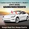 Econour Windshield Sun Shade Compatible for Rivian R1S R1T 2022-2025 2026 | Sun Visor for Front Windshield & Window Sun Shade Cover, UV Heat Blocker & Protector, Car Accessories(For Tesla Model Y / Model 3 (2017-2026))
