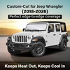 Econour Windshield Sun Shade Compatible for Rivian R1S R1T 2022-2025 2026 | Sun Visor for Front Windshield & Window Sun Shade Cover, UV Heat Blocker & Protector, Car Accessories(for Jeep Wrangler 2018–2026)