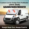 Econour Windshield Sun Shade Compatible for Rivian R1S R1T 2022-2025 2026 | Sun Visor for Front Windshield & Window Sun Shade Cover, UV Heat Blocker & Protector, Car Accessories(for Dodge Ram ProMaster 2014–2026)