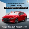 Econour Windshield Sun Shade Compatible for Rivian R1S R1T 2022-2025 2026 | Sun Visor for Front Windshield & Window Sun Shade Cover, UV Heat Blocker & Protector, Car Accessories(For Mazda 3 (2019-2026))