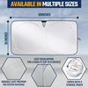 Econour Windshield Sun Shade for Ford E-Transit 2015-2026, Sunshade for Front Window & Windshield Sun Visor, UV Rays Heat Blocker & Protector, Van Accessories(Truck)