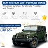 Econour Windshield Sun Shade for Ford E-Transit 2015-2026, Sunshade for Front Window & Windshield Sun Visor, UV Rays Heat Blocker & Protector, Van Accessories(Jeep)