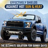 Econour Windshield Sun Shade for Ford E-Transit 2015-2026, Sunshade for Front Window & Windshield Sun Visor, UV Rays Heat Blocker & Protector, Van Accessories(Truck)