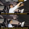 Tesla Windshield Sun Shade for Model(3/Y)(2016–2025) – XX-Large 56″ x 36″, Foldable Front Sunshade with Storage Bag | Reflective 240T Polyester | Blocks UV Rays&Heat – Interior Protection Accessory