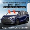 Toyota Sienna EcoNour Car Windshield Sunshade 2021-2026 | 280T Polyester Material Cars Sun Visor Reflector Blocks UV Rays – Foldable Sunshade Interior Protection Accessories
