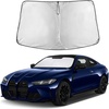 Autovir Windshield Sun Shade, 2017-2026 Tesla Model 3 & Y, 280T Visor Shade(4 Series 2021-2025)