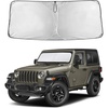 Autovir Windshield Sun Shade, 2017-2026 Tesla Model 3 & Y, 280T Visor Shade(Wrangler 2019-2026)
