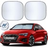 Detachable Car Windshield Sun Shade |Foldable Sun Shield for Car Windshield | Sun Shades for Heat and UV Protection | Premium Reflective & Dual Layer Design – Small 60″x28″(Small)