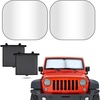 EcoNour 2-Piece Windshield Sun Shade 26″x18″ + EcoNour Car Side Window Sun Shade 15″x17″ | Complete Automotive Sun Protection | Car Shades for Side Windows