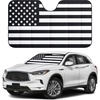 EcoNour Accordion Car Windshield Sun Shade for Trucks | Car Window Shades for Large SUVs & Pickups | UV Blocker Sun Visor for Interior Protection & Heat Control | XL (66 x 27 Inches)(Large-B/W)