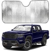 EcoNour Accordion Car Windshield Sun Shade for Trucks | Car Window Shades for Large SUVs & Pickups | UV Blocker Sun Visor for Interior Protection & Heat Control | XL (66 x 27 Inches)(X-Large)