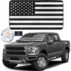 EcoNour Black American Flag Truck Sun Shade for Windshield | Premium 240T Polyester |Truck Accessories Fits Sedans, Trucks, SUVs | UV Protection | Keeps Your Vehicle Cool | XX-Large (69″ x 35″)