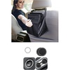EcoNour Car Cup Coasters (2 Pack), Push Start Button Bling (1 Pack) + Car Trash Bag | Automotive Car Accessories | Multi-Use Hanging Car Garbage Bag