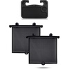 EcoNour Car Side Window Sun Shade 15″x17″ + EcoNour 2 in 1 Car Steering Wheel Desk | Car Shades for Side Windows | Multipurpose Travel Car Accessories