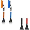 EcoNour Car Snow Brush & Ice Scraper Bundle (4 Pack) | Includes 27″ Aluminum Snow Brush with Ice Scrapers + 2 Pack Windshield Ice Scrapers | Heavy-Duty Winter Car Accessories for Snow & Ice Removal