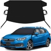EcoNour Car Snow Cover Compatible for Subaru Impreza | Windshield Cover for Ice and Snow with S-Hook Straps | Heavy-Duty 600D Oxford Winter Car Cover, Waterproof & Anti-Slip