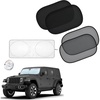 EcoNour Car Window Shades for Baby (4-Pack) + EcoNour Jeep Windshield Sun Shade – X-Small