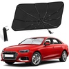 EcoNour Car Windshield Sun Shade | Foldable Car Umbrella Sun Shade | Windshield Cover Sunshade Blocks UV Rays | Sun Visor Protector | Automotive Interior Sun Protection Accessories (Medium 53″ x 30″)(Medium)