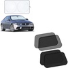 EcoNour Car Windshield Sun Shade – Medium + EcoNour Car Side Window Shades for Baby 4Pack