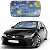 EcoNour Car Windshield Sun Shade with Storage Pouch | Durable 240T Material Car Sun Shade for UV Rays | Car Interior Accessories | Medium (64 inches x 32 inches)