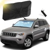 EcoNour Car Windshield Sunshade | Foldable Reflector Umbrella Sunshade, Blocks UV Rays Sun Visor Protector to Keep Your Vehicle Cool and Damage Free (Large 55 inches x 31 inches)