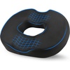 EcoNour Comfortable Donut Pillow Seat Cushion | Memory Foam for Tailbone and Hip Support | Ideal for Posture Improvement and Everyday Comfort | Perfect for Office Chairs, Cars, and Wheelchairs