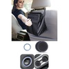 EcoNour Cup Coaster Black (2 Pack) + Trash Bag | Blue Push Start Button Bling (1 Pack) | Waterproof and Leakproof Interiors