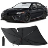 EcoNour Foldable Windshield Sun Shade Fit for 2018-2022 2023 2024 Toyota Camry Sunshade & Window Tint, Front Car Window Shades Sun Visor, UV Protection, Heat Blocker, Car Accessories