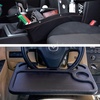 EcoNour Gift Bundle | Car Seat Organizer Front Seat Gap Filler (2 Pack) + 2 in 1 Car Steering Wheel Desk | Car Seat Pockets | Steering Wheel Lap Desk for Car | Travel Accessories for Car