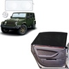 EcoNour Jeep Wrangler Windshield Sunshade + EcoNour Car Window Screens for Camping (Pack of 2)
