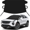 EcoNour Snow Cover for Toyota Tacoma | Heavy-Duty Windshield Cover for Ice and Snow Protection | 600D Oxford Winter Car Cover with S-Hook Straps(Fit for Cadillac XT4)
