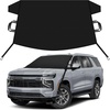 EcoNour Snow Cover for Toyota Tacoma | Heavy-Duty Windshield Cover for Ice and Snow Protection | 600D Oxford Winter Car Cover with S-Hook Straps(Fit for Chevrolet Tahoe)