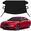 EcoNour Snow Cover for Toyota Tacoma | Heavy-Duty Windshield Cover for Ice and Snow Protection | 600D Oxford Winter Car Cover with S-Hook Straps(Fit for Honda Accord)