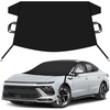 EcoNour Snow Cover for Toyota Tacoma | Heavy-Duty Windshield Cover for Ice and Snow Protection | 600D Oxford Winter Car Cover with S-Hook Straps(Fit for Hyundai Sonata)