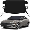 EcoNour Snow Cover for Toyota Tacoma | Heavy-Duty Windshield Cover for Ice and Snow Protection | 600D Oxford Winter Car Cover with S-Hook Straps(Fit for Hyundai Elantra)