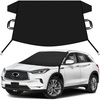EcoNour Snow Cover for Toyota Tacoma | Heavy-Duty Windshield Cover for Ice and Snow Protection | 600D Oxford Winter Car Cover with S-Hook Straps(Fit for Infiniti QX50)
