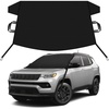 EcoNour Snow Cover for Toyota Tacoma | Heavy-Duty Windshield Cover for Ice and Snow Protection | 600D Oxford Winter Car Cover with S-Hook Straps(Fit for Jeep Compass)