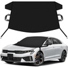 EcoNour Snow Cover for Toyota Tacoma | Heavy-Duty Windshield Cover for Ice and Snow Protection | 600D Oxford Winter Car Cover with S-Hook Straps(Fit for Kia Forte)