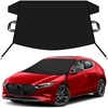 EcoNour Snow Cover for Toyota Tacoma | Heavy-Duty Windshield Cover for Ice and Snow Protection | 600D Oxford Winter Car Cover with S-Hook Straps(Fit for Mazda 3)