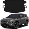 EcoNour Snow Cover for Toyota Tacoma | Heavy-Duty Windshield Cover for Ice and Snow Protection | 600D Oxford Winter Car Cover with S-Hook Straps(Fit for Nissan Rogue)