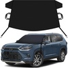 EcoNour Snow Cover for Toyota Tacoma | Heavy-Duty Windshield Cover for Ice and Snow Protection | 600D Oxford Winter Car Cover with S-Hook Straps(Fit for Toyota Highlander)