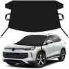 EcoNour Snow Cover for Toyota Tacoma | Heavy-Duty Windshield Cover for Ice and Snow Protection | 600D Oxford Winter Car Cover with S-Hook Straps(Fit for Volkswagen Tiguan)