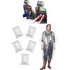 EcoNour Transparent Rain Ponchos for Adults Car Back Seat Protector for Kids