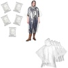 EcoNour Transparent Rain Ponchos for Adults Transparent Rain Poncho for Kids